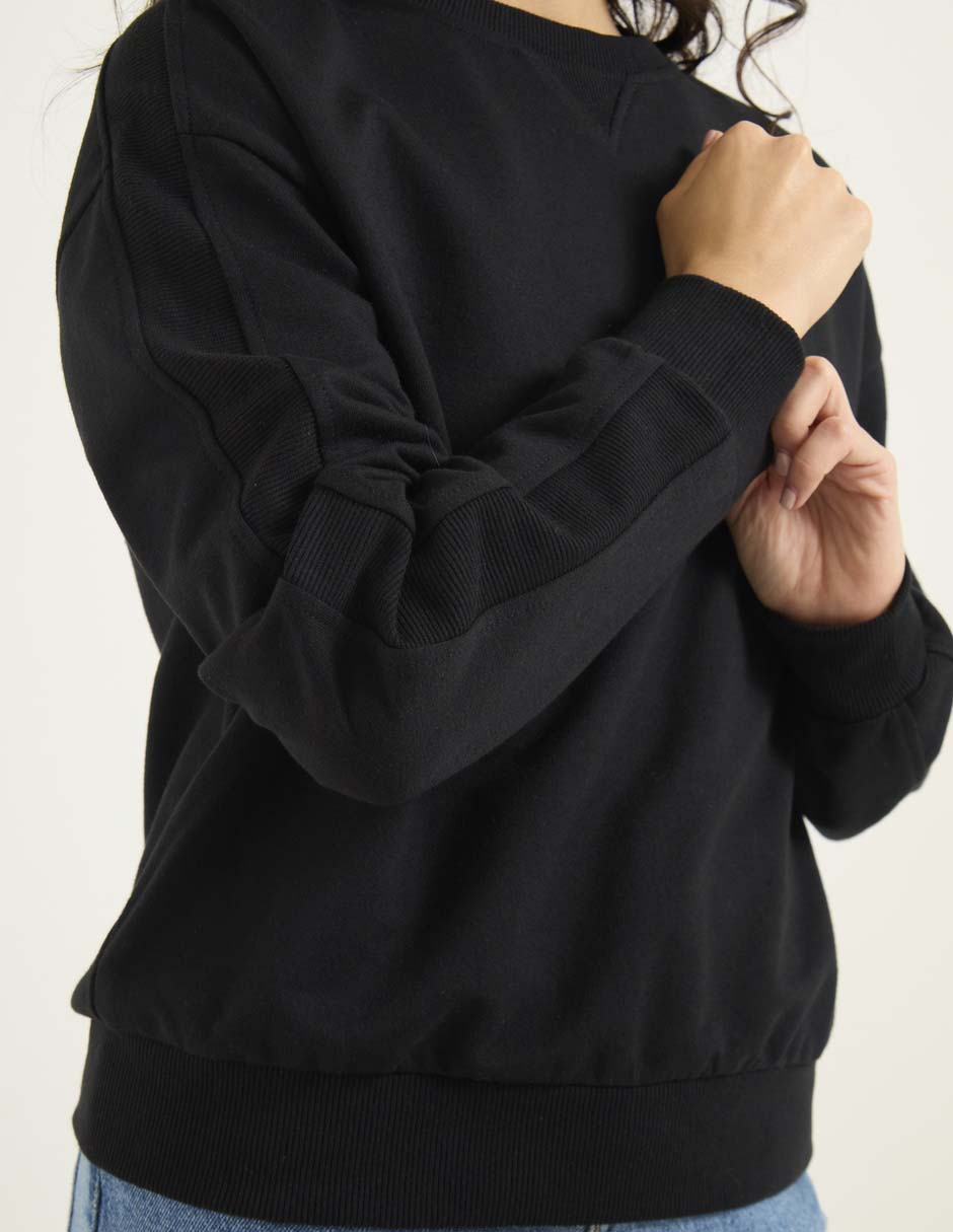 SUDADERA NSM26174-P01 NON ST, M, NEGRO