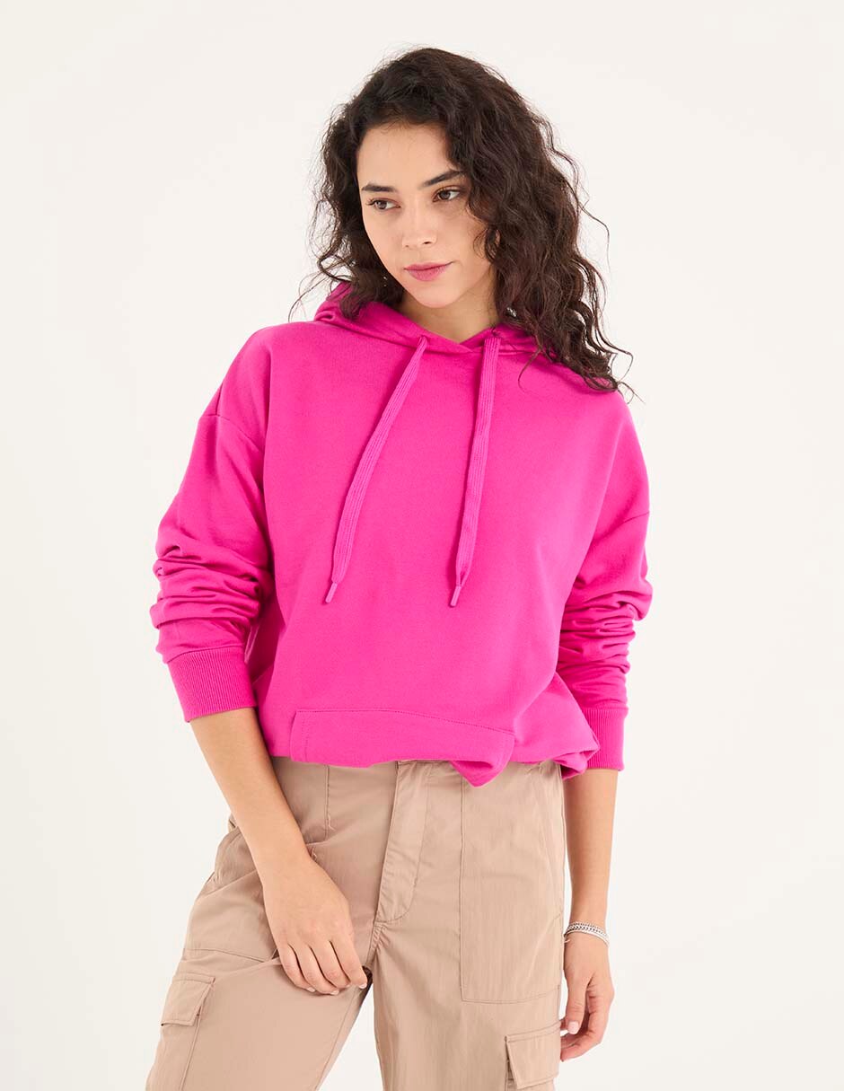 Sudadera con bolsa canguro para mujer