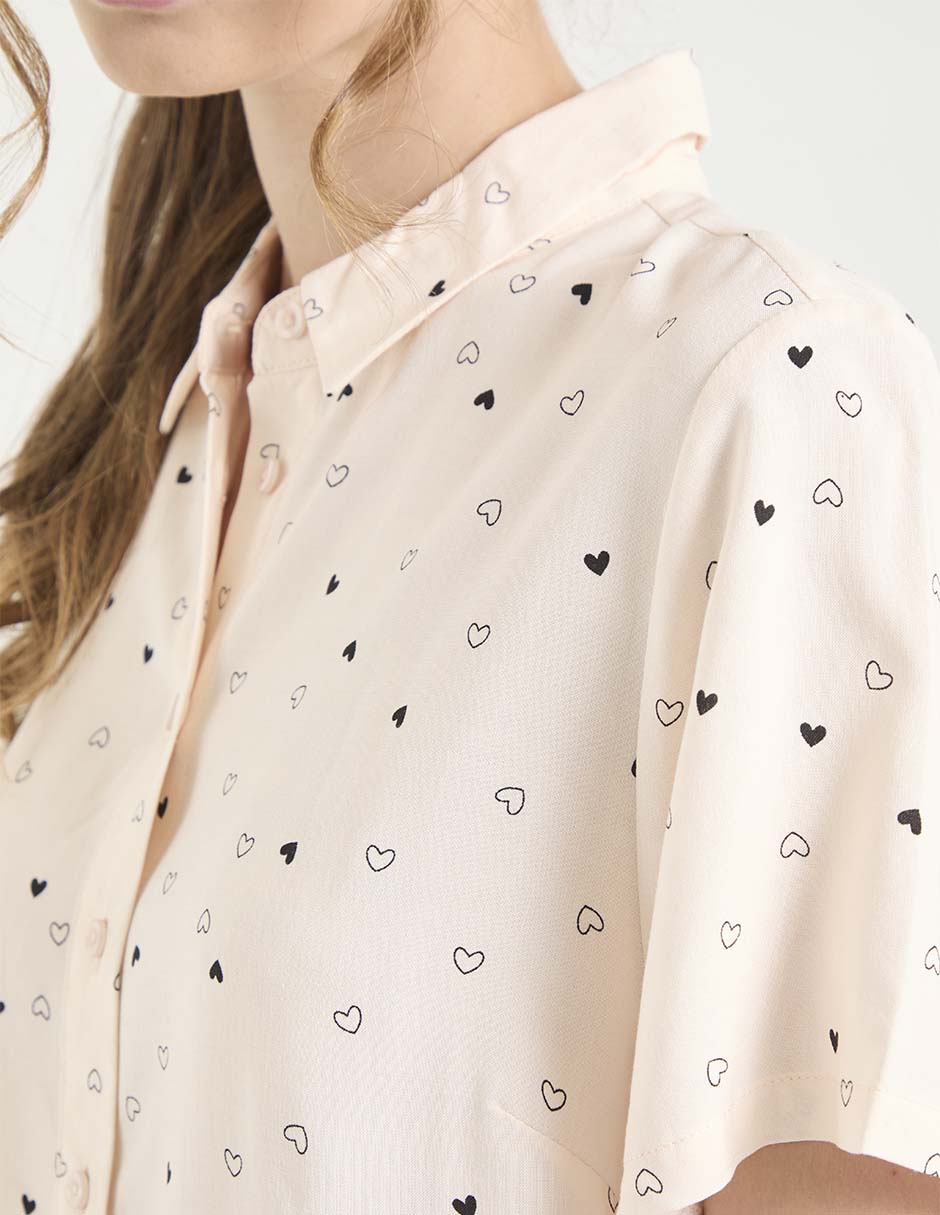 Blusa manga corta para mujer 4