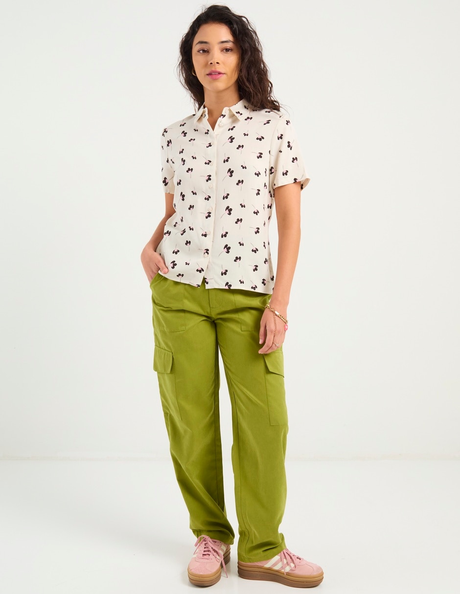 Blusa manga corta para mujer 3