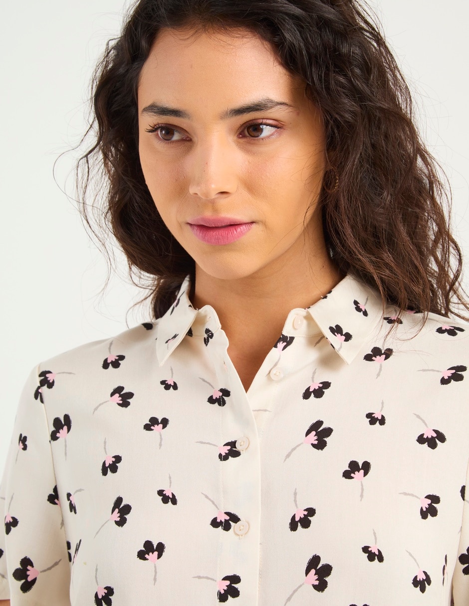 Blusa manga corta para mujer 4