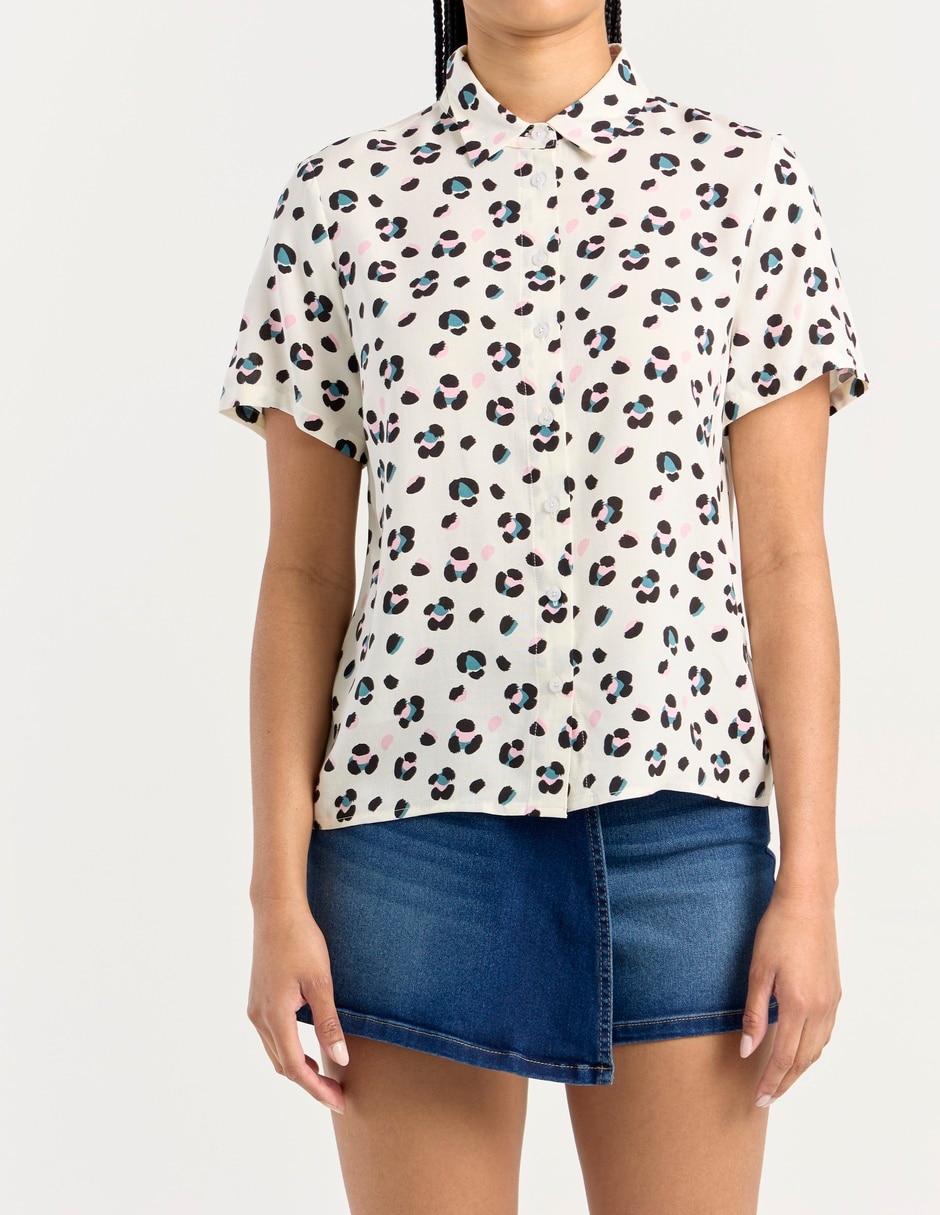 Blusa manga corta para mujer 7