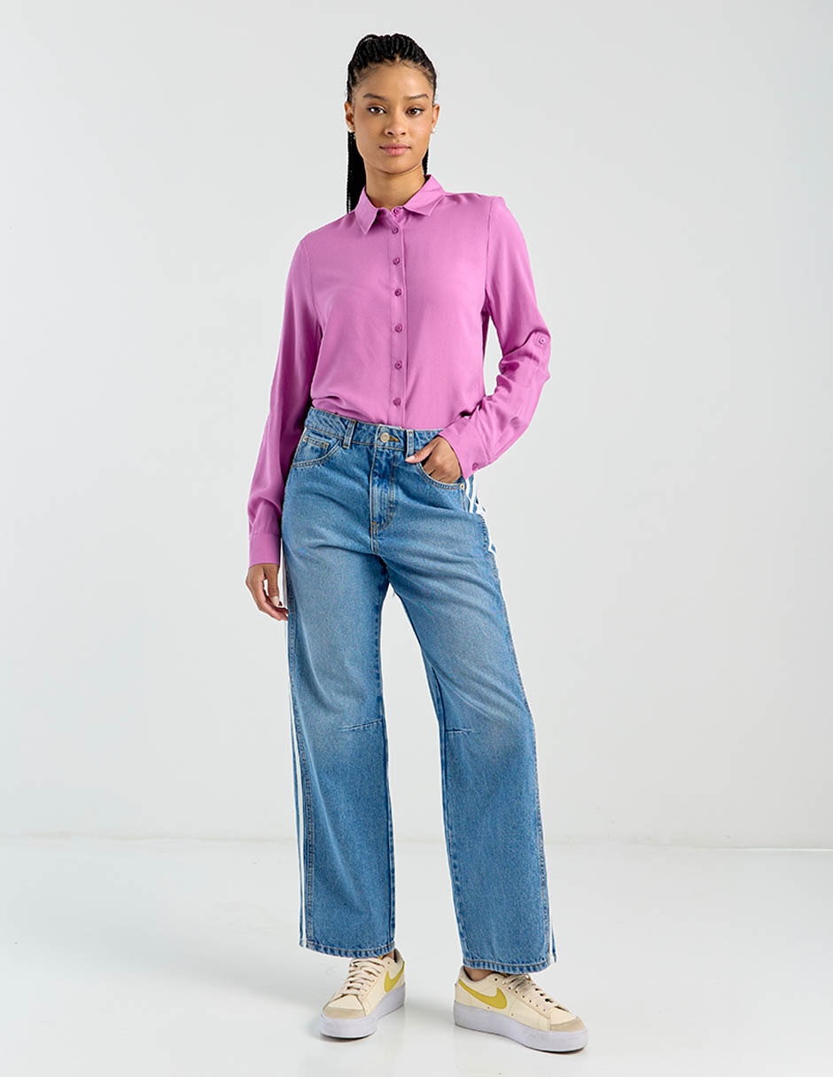 Blusa Camisera Non Stop Manga Larga para mujer