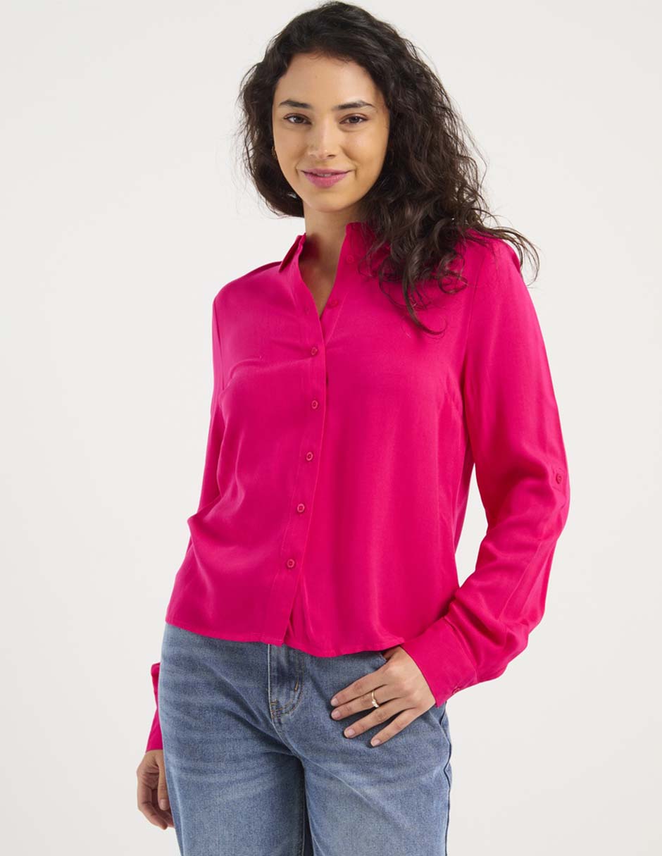 Blusa Camisera Manga Larga para mujer