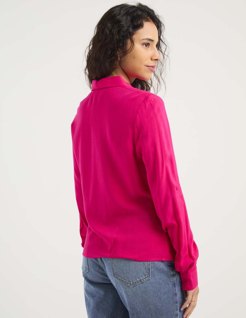 Blusa Camisera Manga Larga para mujer 6