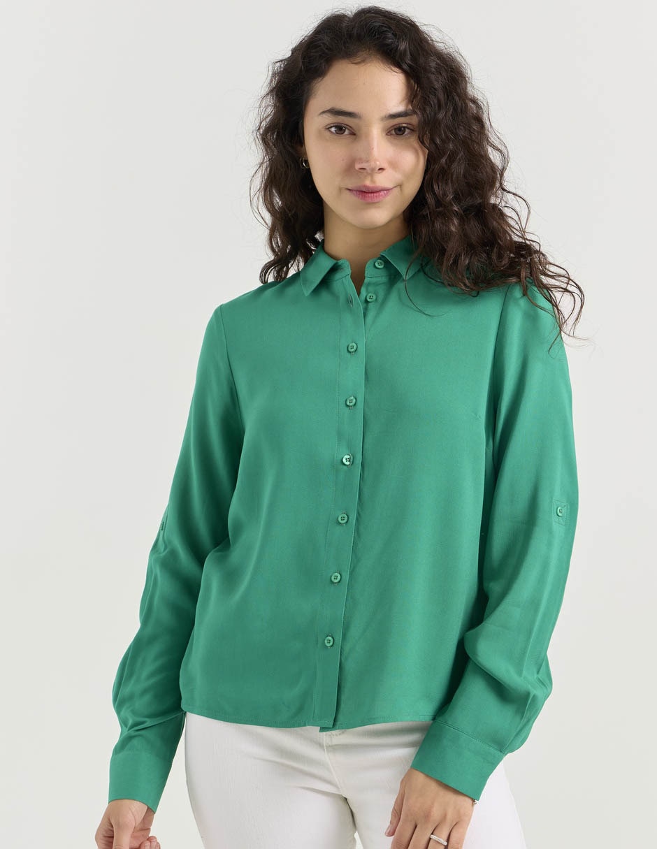 Blusa Camisera Manga Larga para mujer Blusa Camisera Manga Larga para mujer