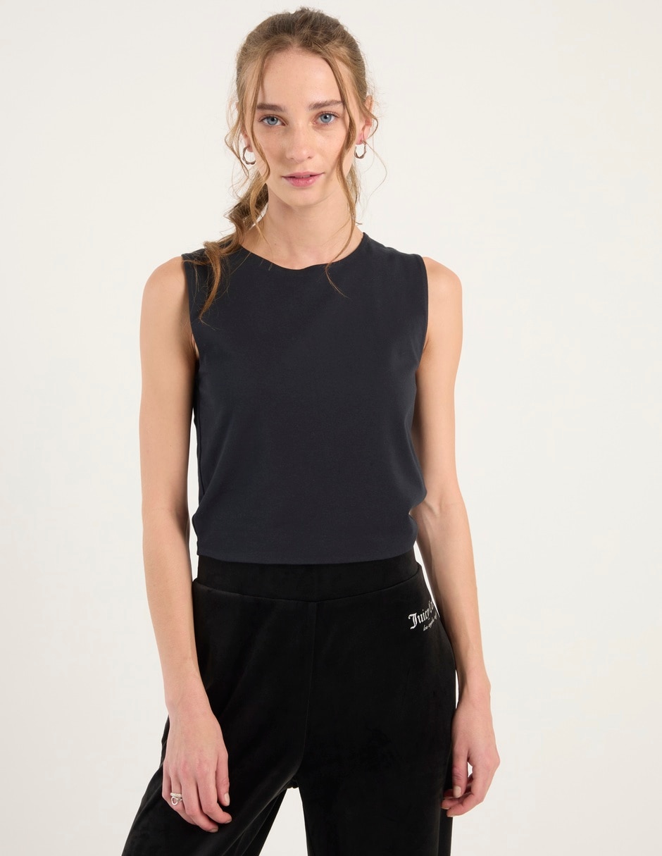 Top cuello redondo Top cuello redondo
