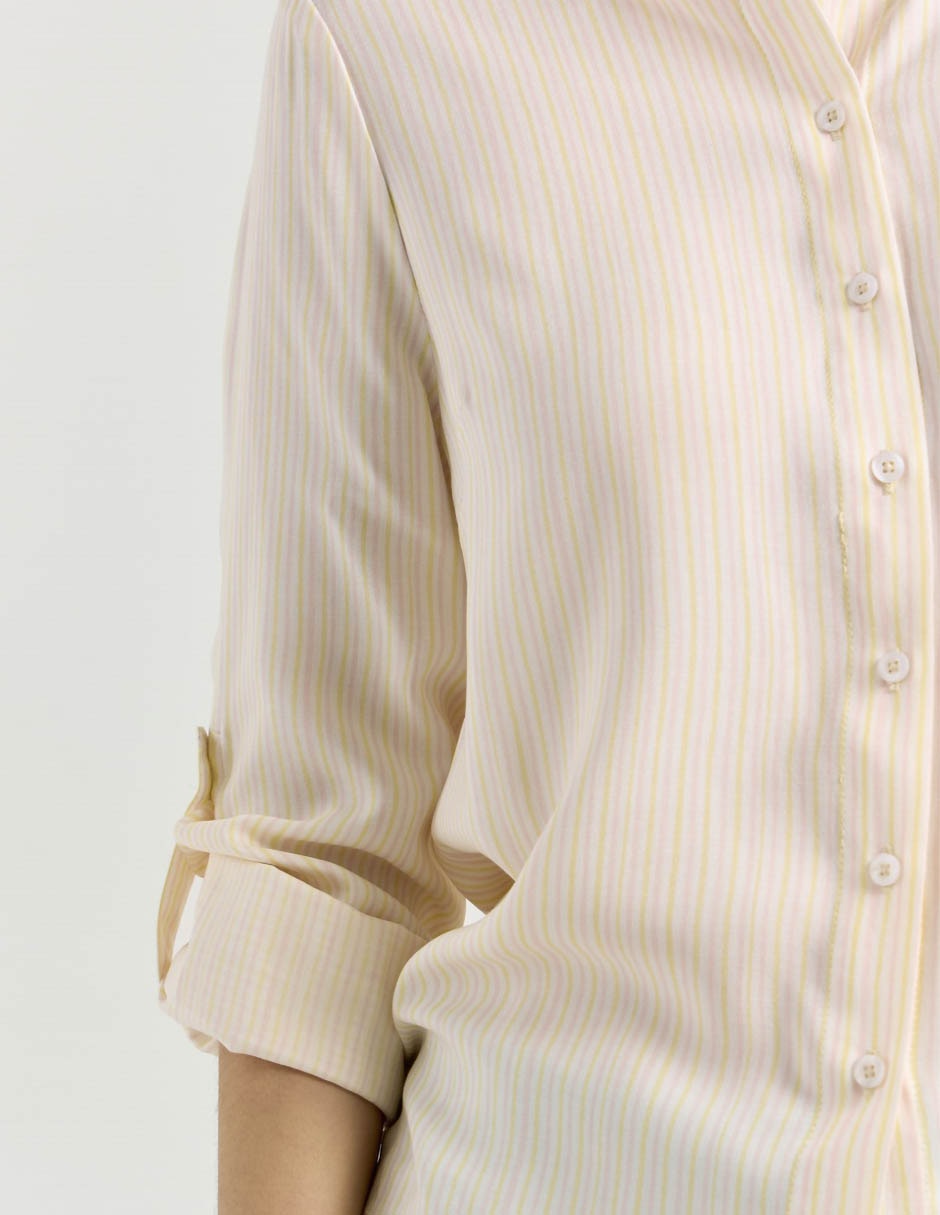 Blusa camisera manga larga para mujer 4