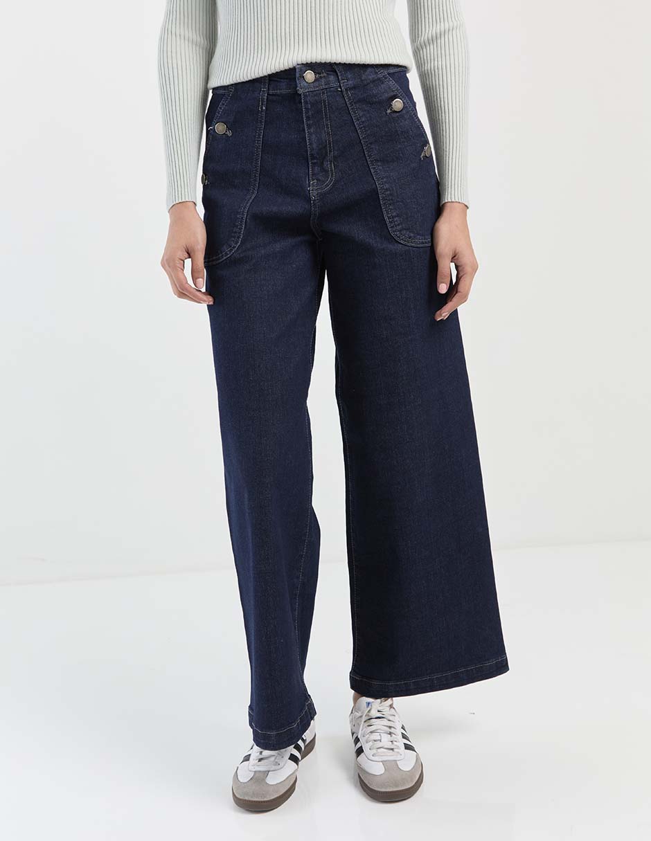 Jeans relaxed amplio para mujer
