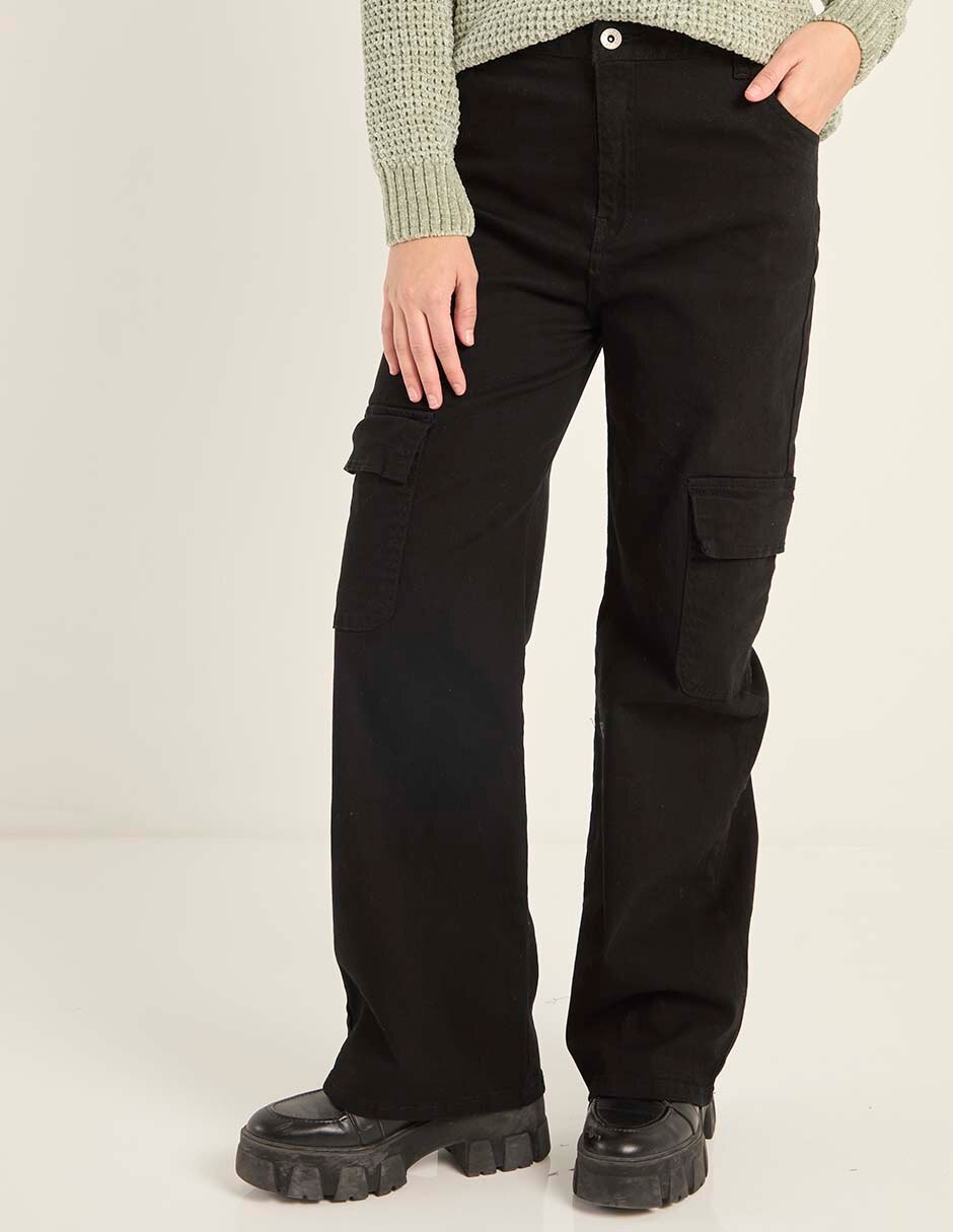 Pantalón cargo amplio para mujer