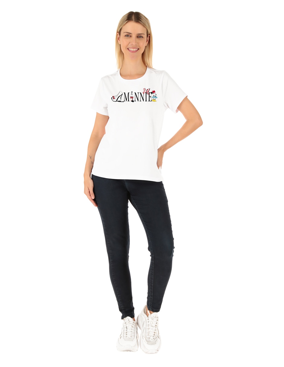 Playera manga corta Minnie Mouse para mujer 3