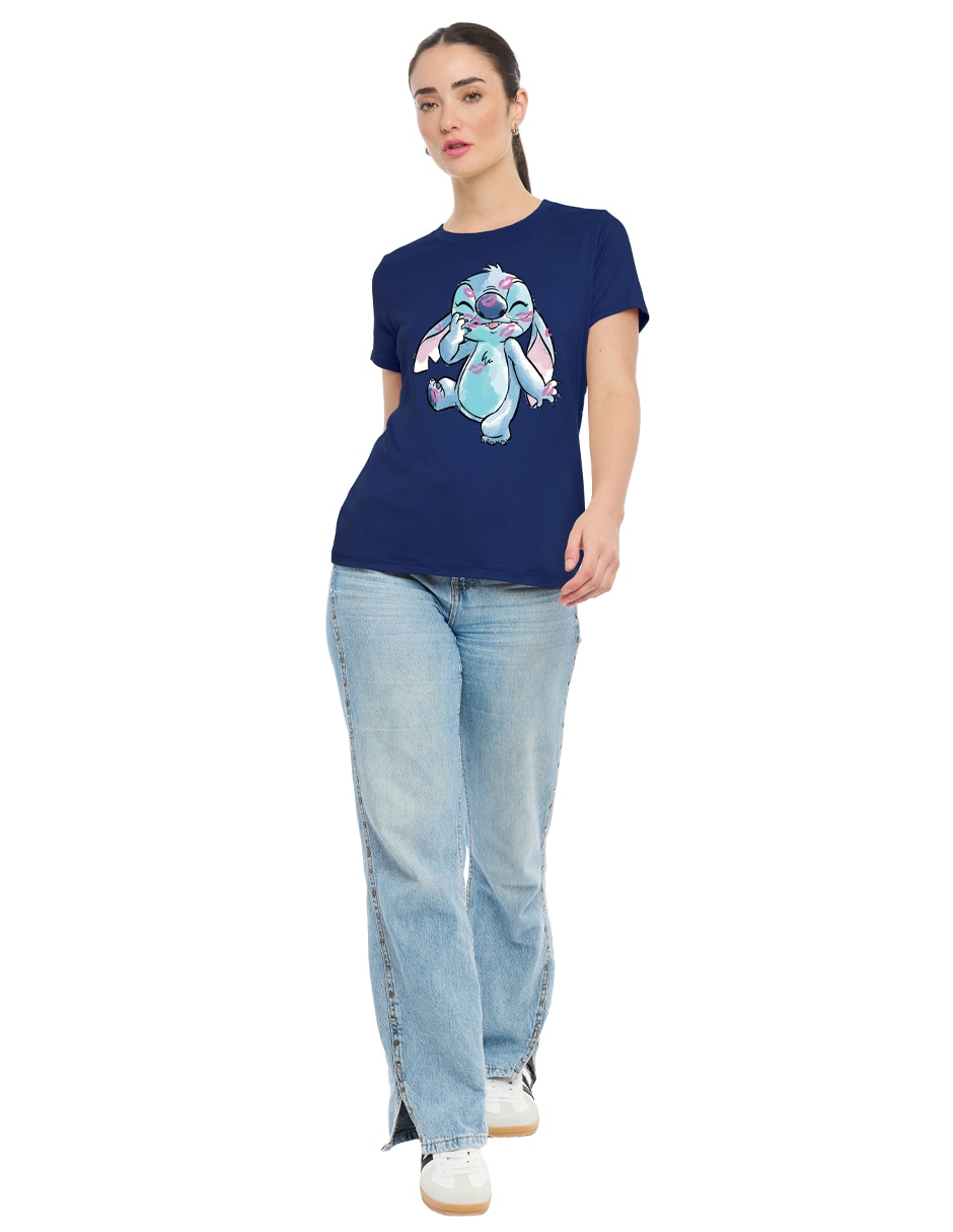 Playera manga corta Stitch para mujer 2
