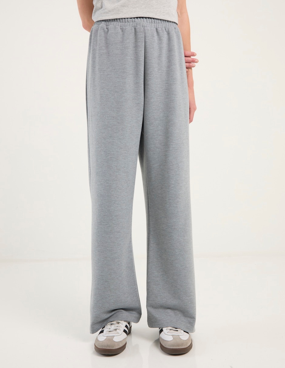 Pants straight con elástico para mujer Pants straight con elástico para mujer