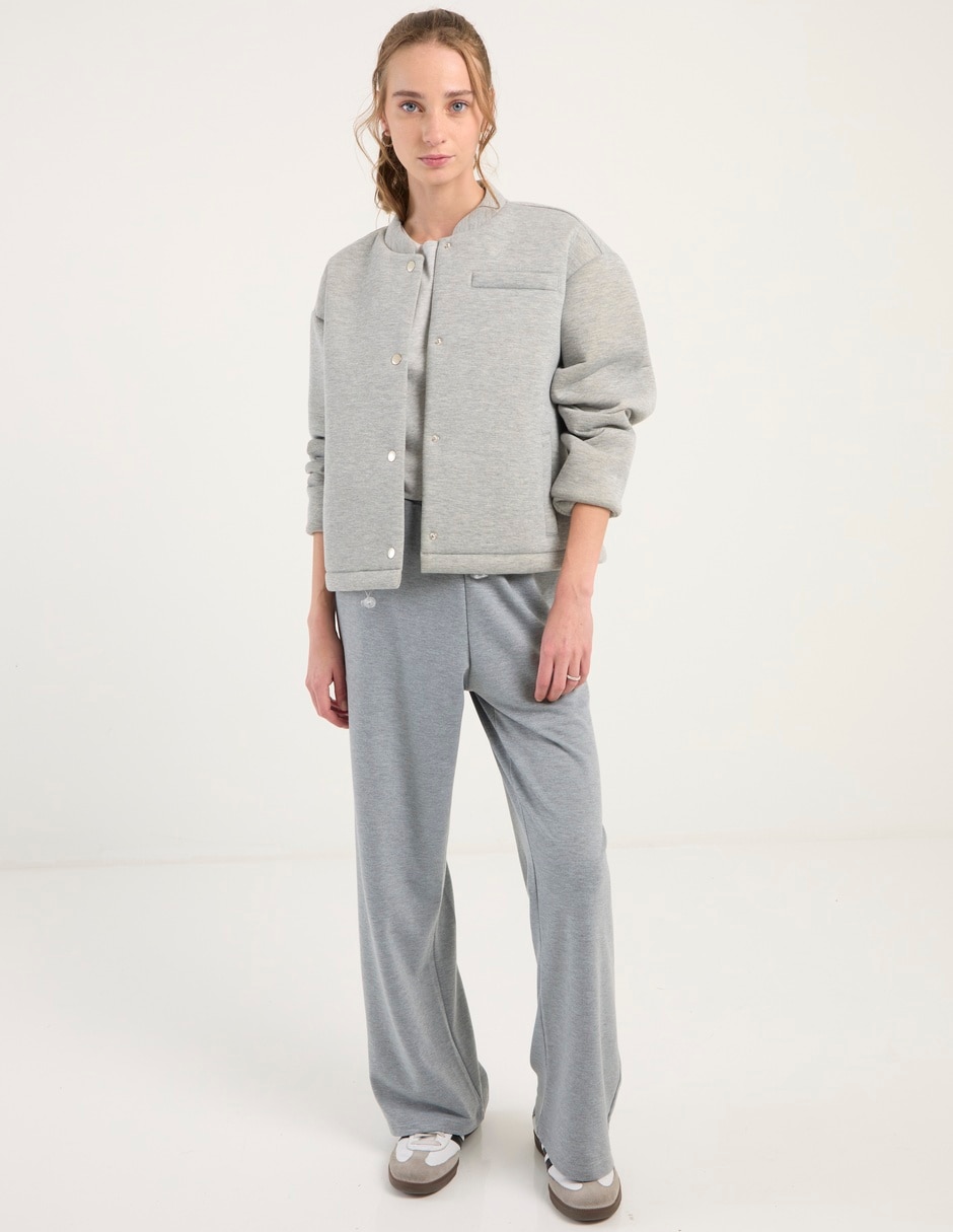 Pants straight con elástico para mujer 3