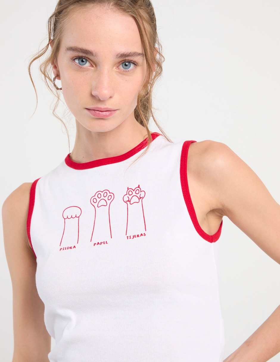 Playera cuello redondo para mujer 4