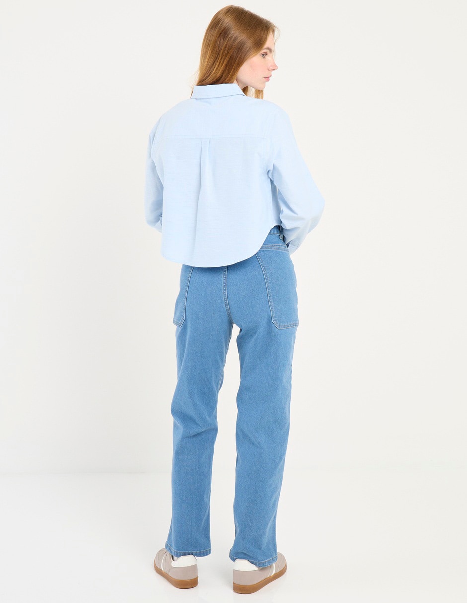Jeans straight para mujer 2