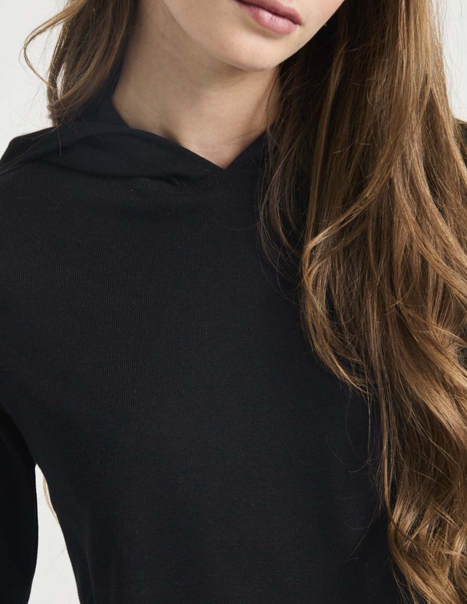 Playera manga larga cuello redondo para mujer 4