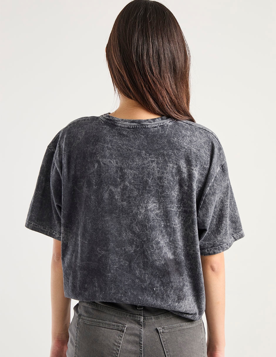 Playera manga corta cuello redondo para mujer 2