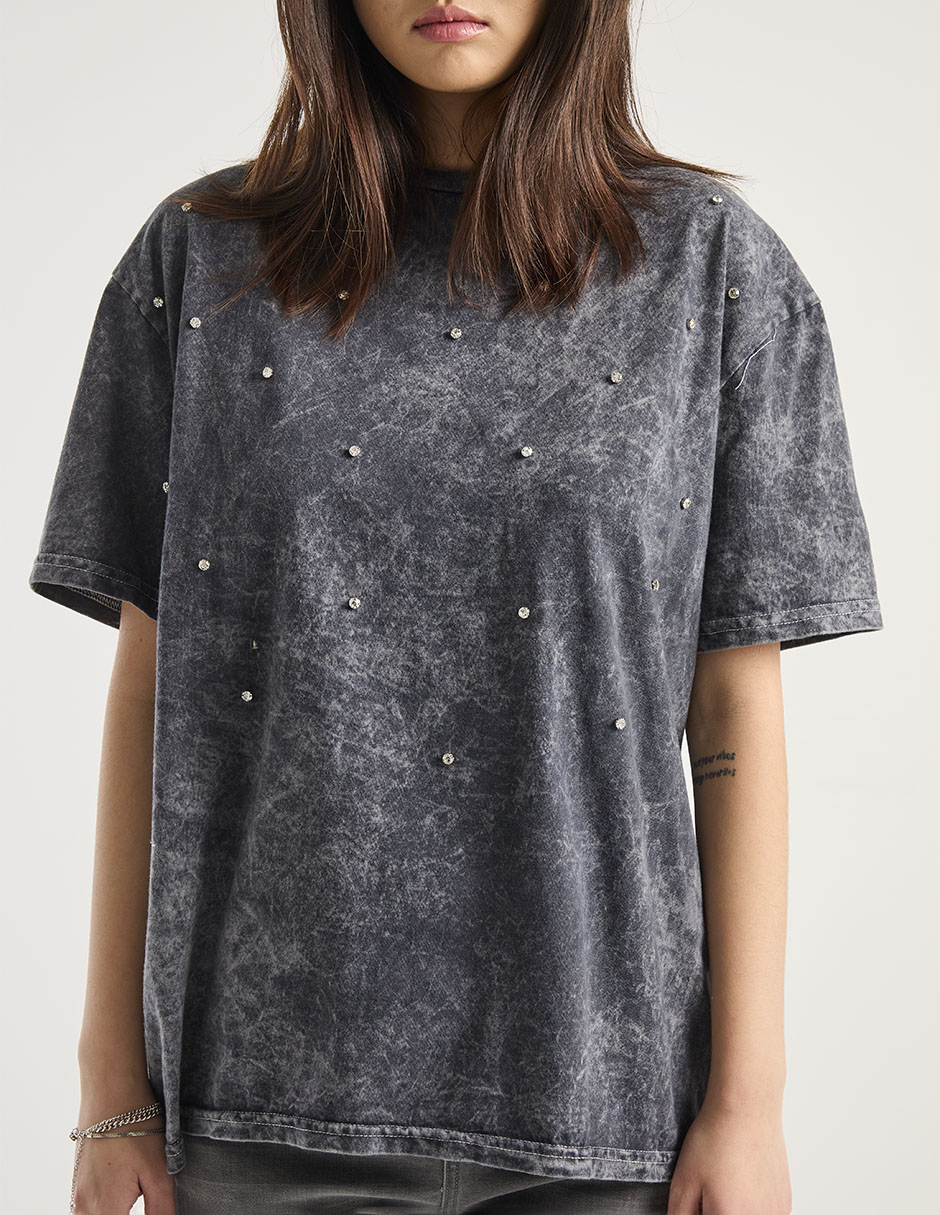 Playera manga corta cuello redondo para mujer 5