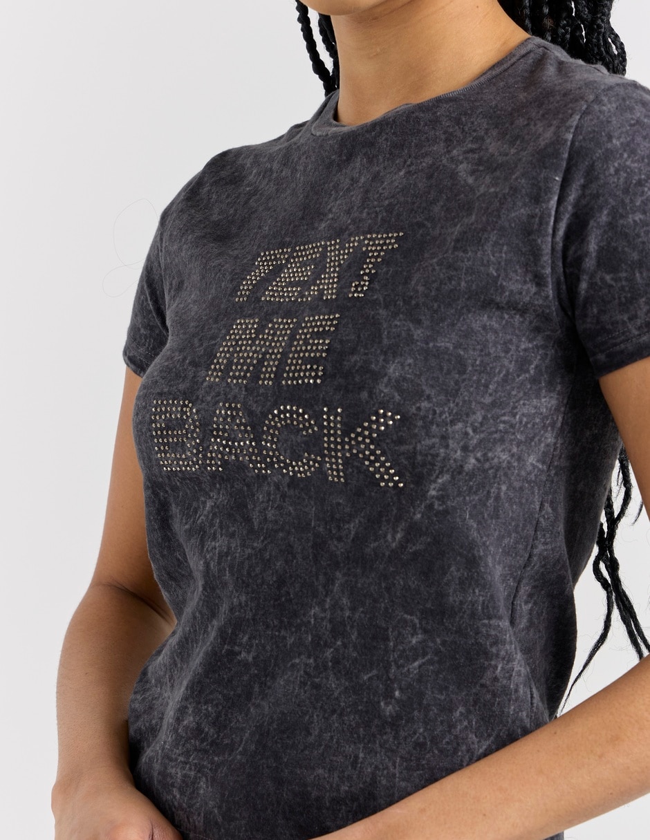 Playera manga corta cuello redondo para mujer 4