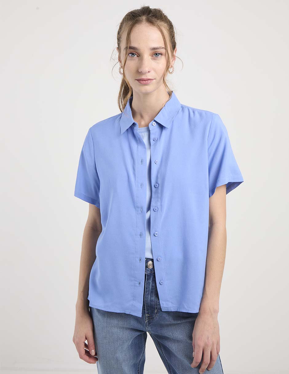 Blusa manga corta para mujer