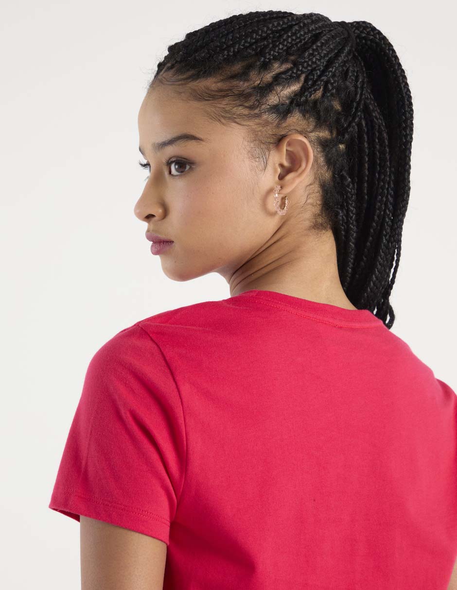 Playera manga corta cuello redondo para mujer 5