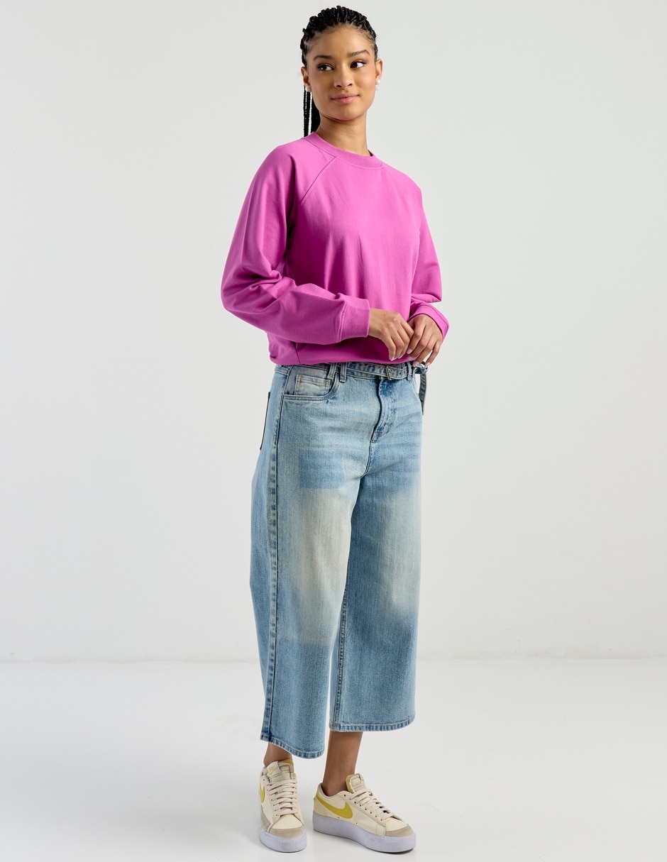Jeans relaxed wide leg para mujer 3