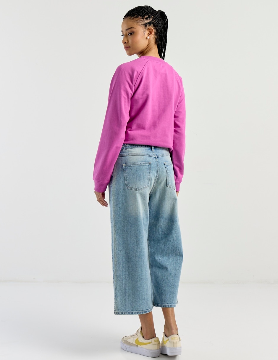 Jeans relaxed wide leg para mujer 6