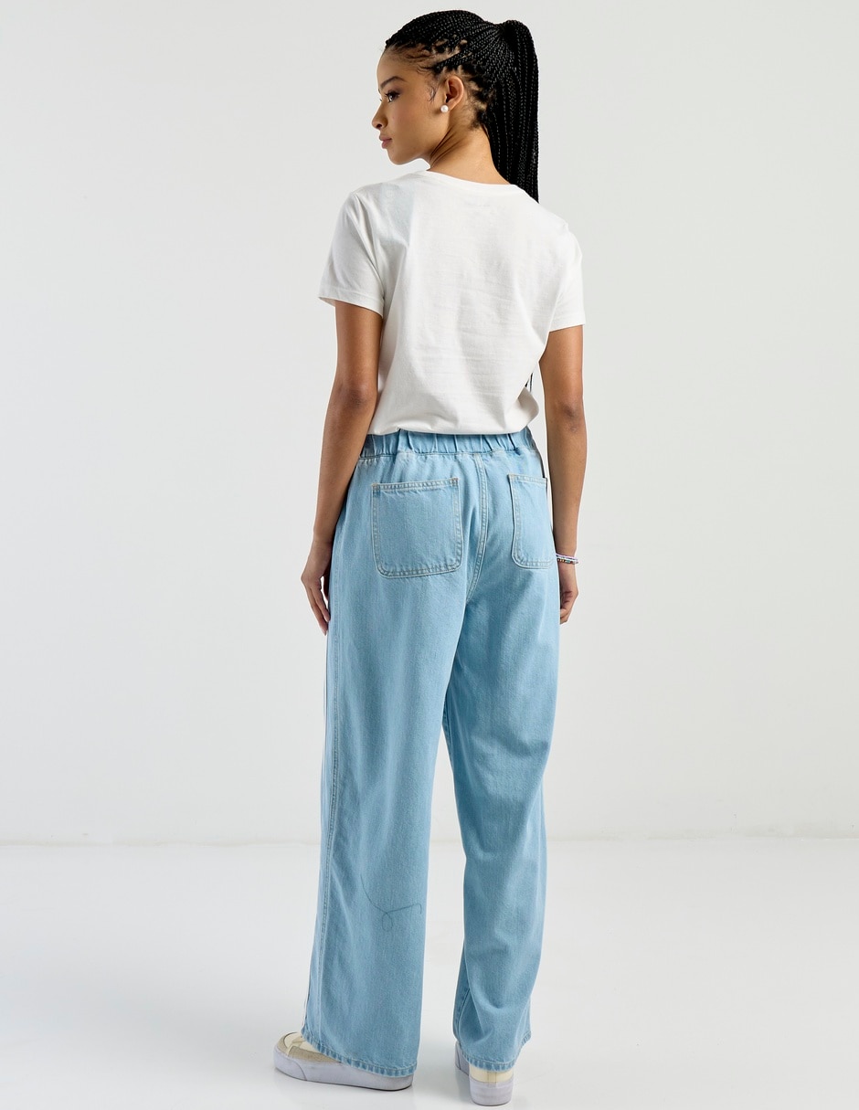 Jeans relaxed straight cintura para mujer 6