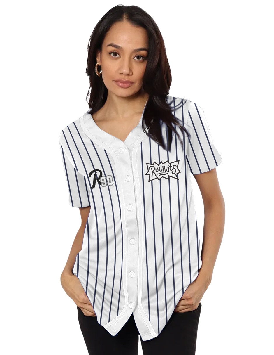 Playera manga corta cuello V para mujer