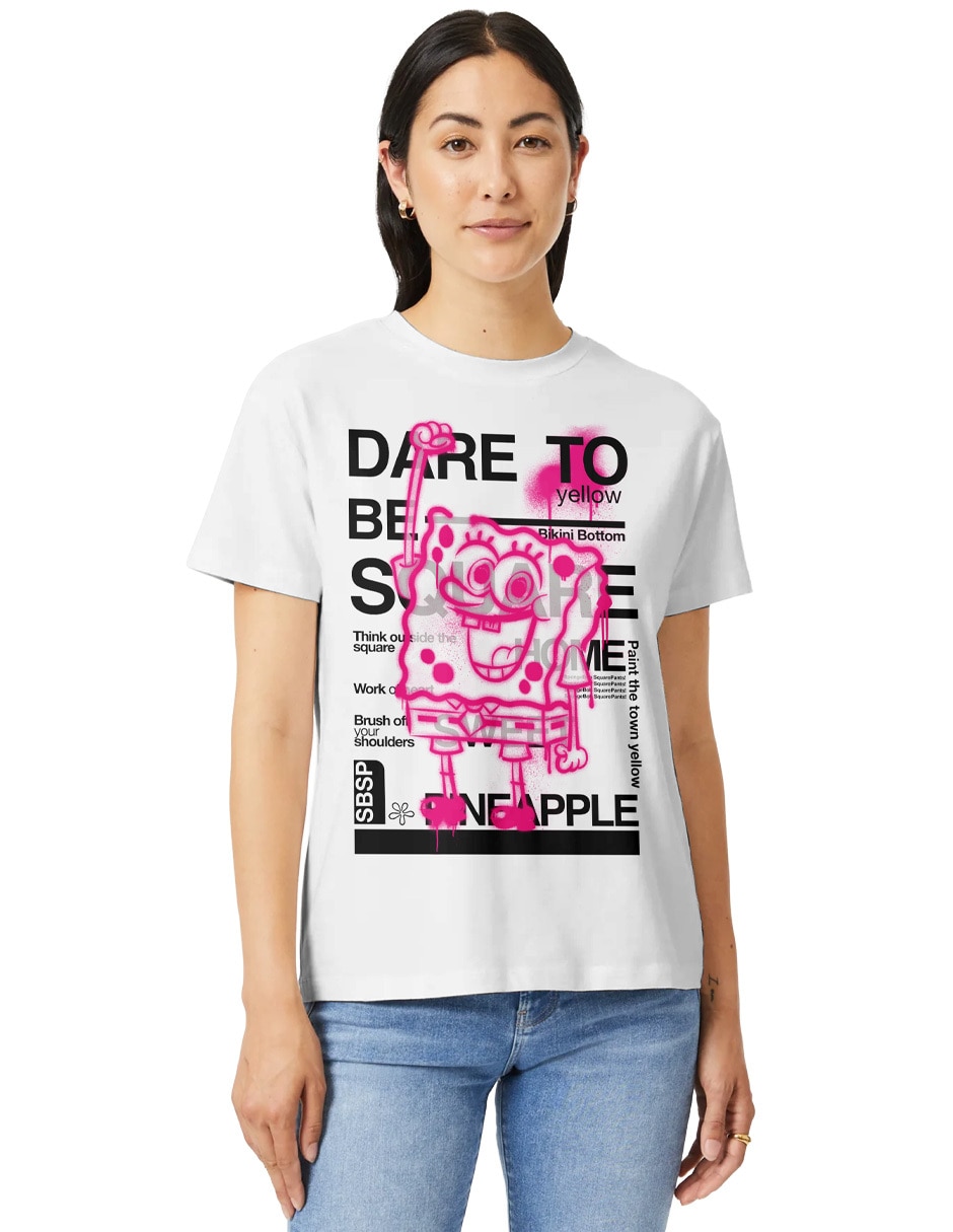 Playera manga corta cuello redondo para mujer Playera manga corta cuello redondo para mujer