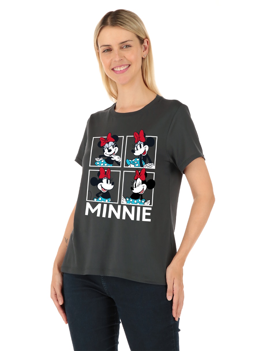 Playera manga corta Disney cuello redondo para mujer Playera manga corta Disney cuello redondo para mujer