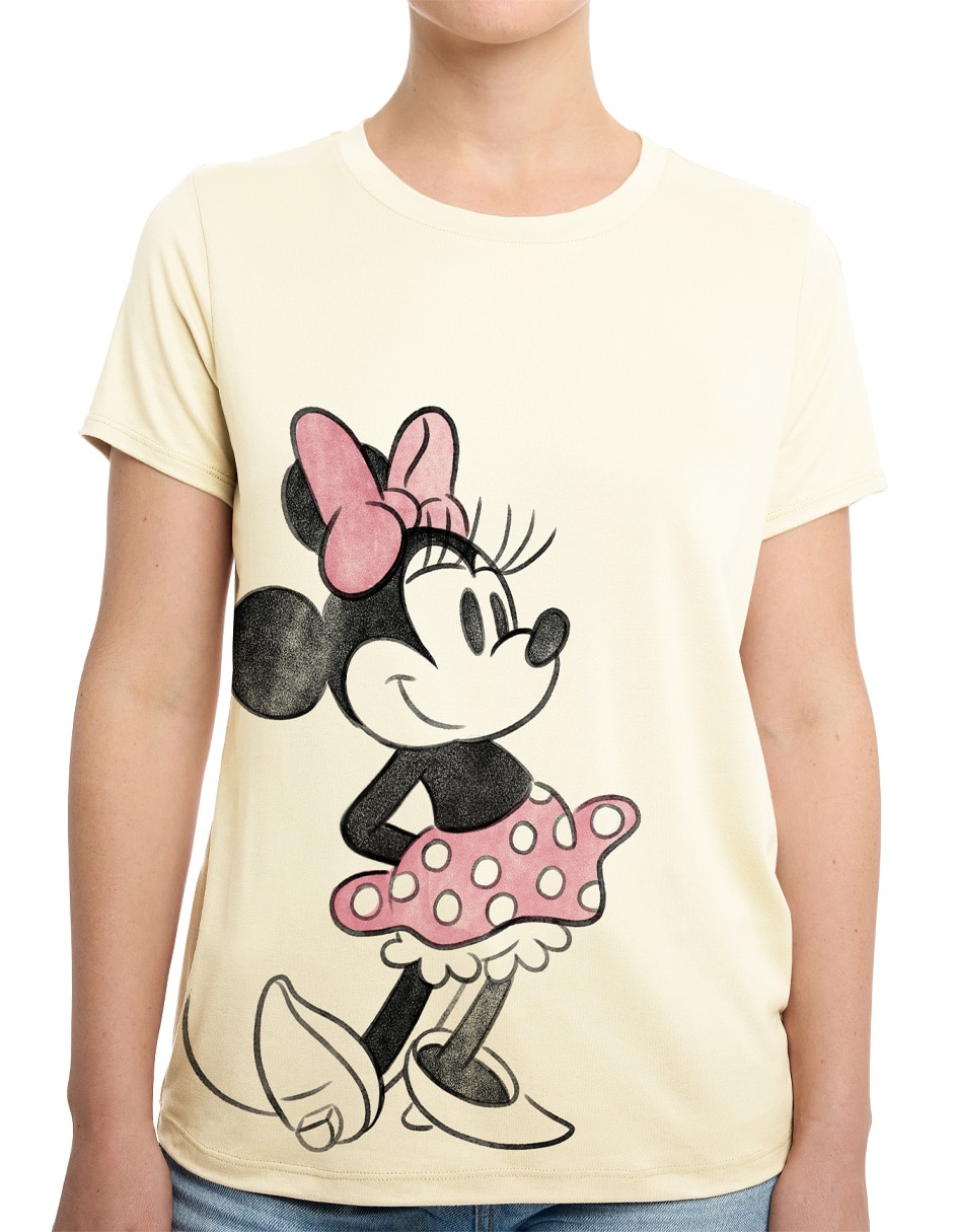 Playera manga corta Disney cuello redondo para mujer 4