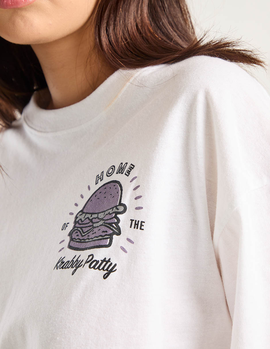 Playera manga corta Bob Esponja cuello redondo para mujer 4