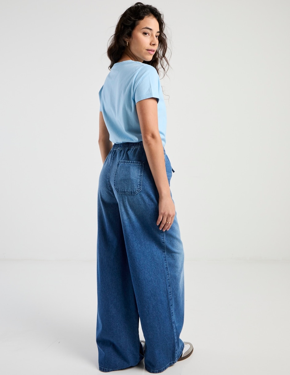 Jeans relaxed wide leg para mujer 2