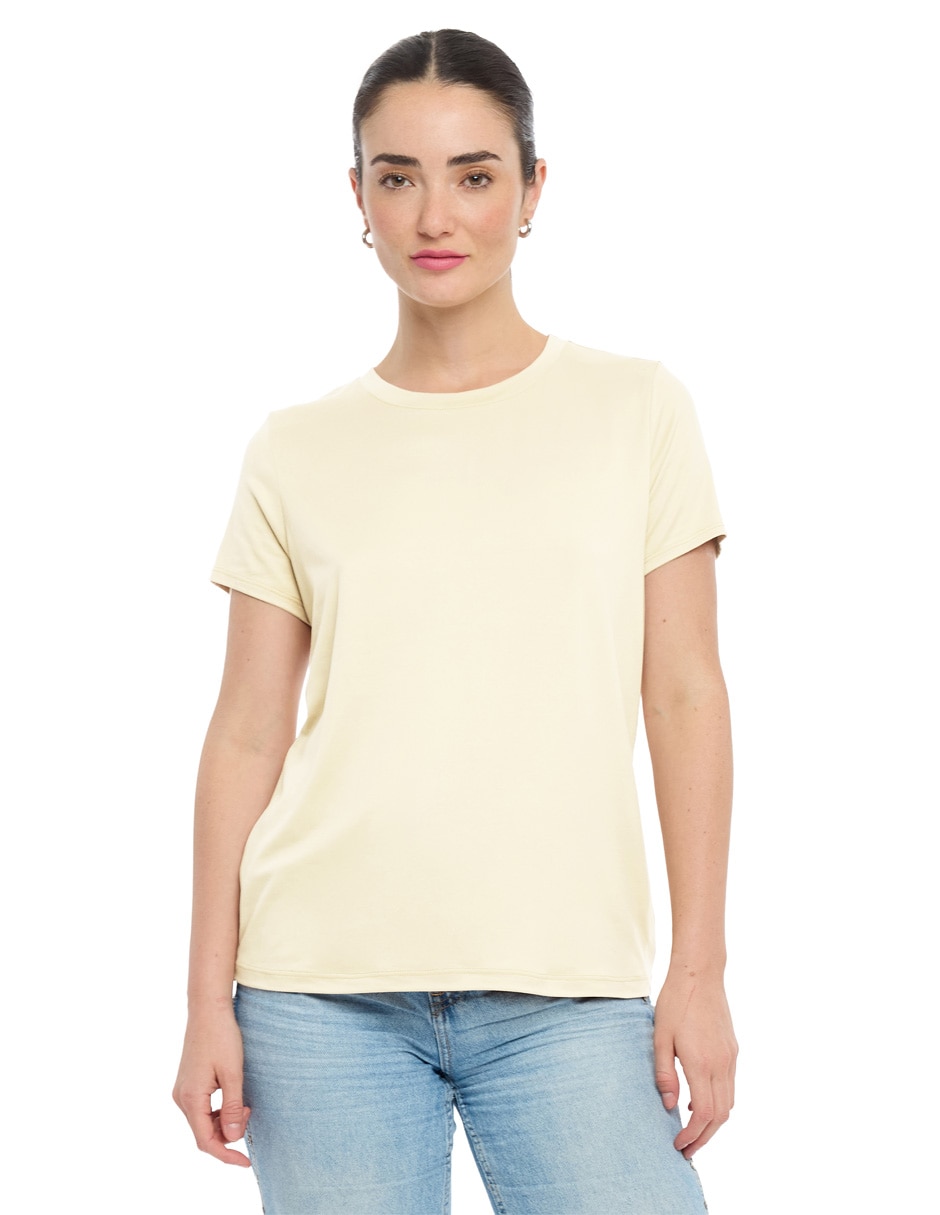 Playera manga corta Disney cuello redondo para mujer