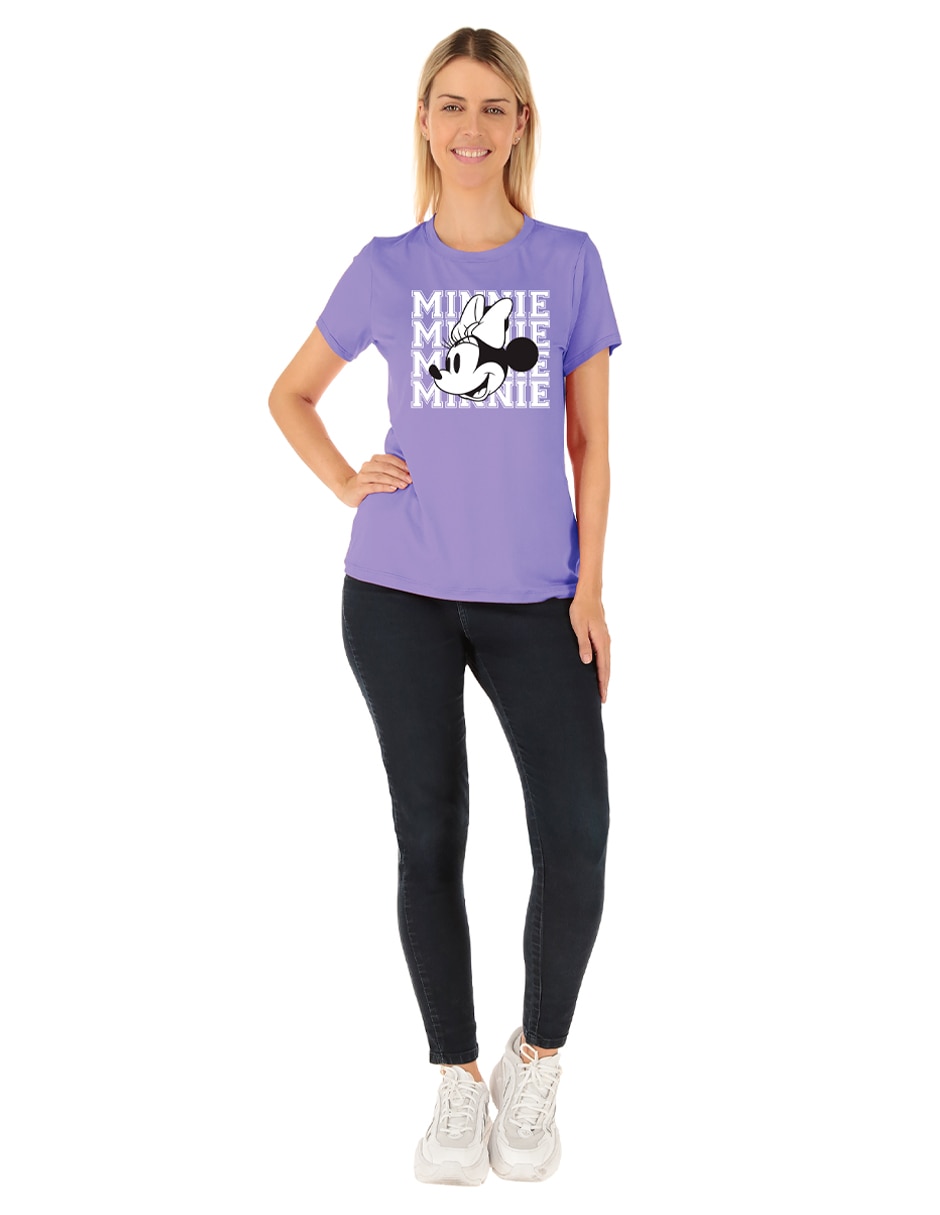 Playera manga corta Disney cuello redondo para mujer 3