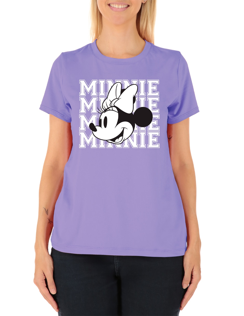 Playera manga corta Disney cuello redondo para mujer 4