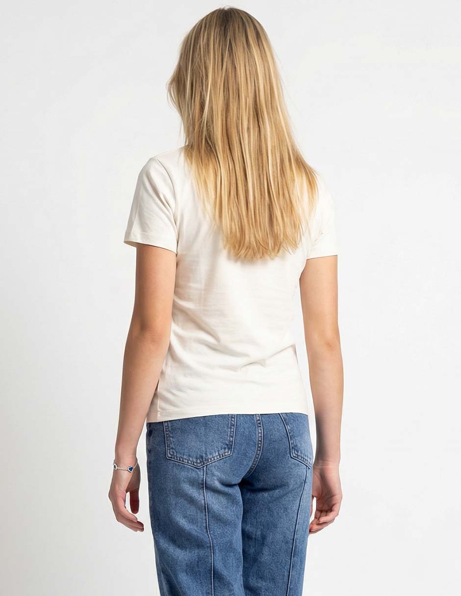 Playera manga corta cuello redondo para mujer 2