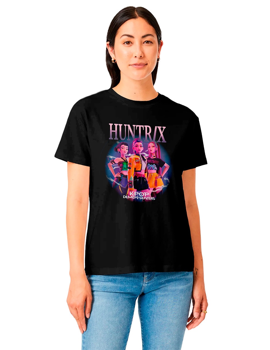 Playera manga corta cuello redondo para mujer Playera manga corta cuello redondo para mujer