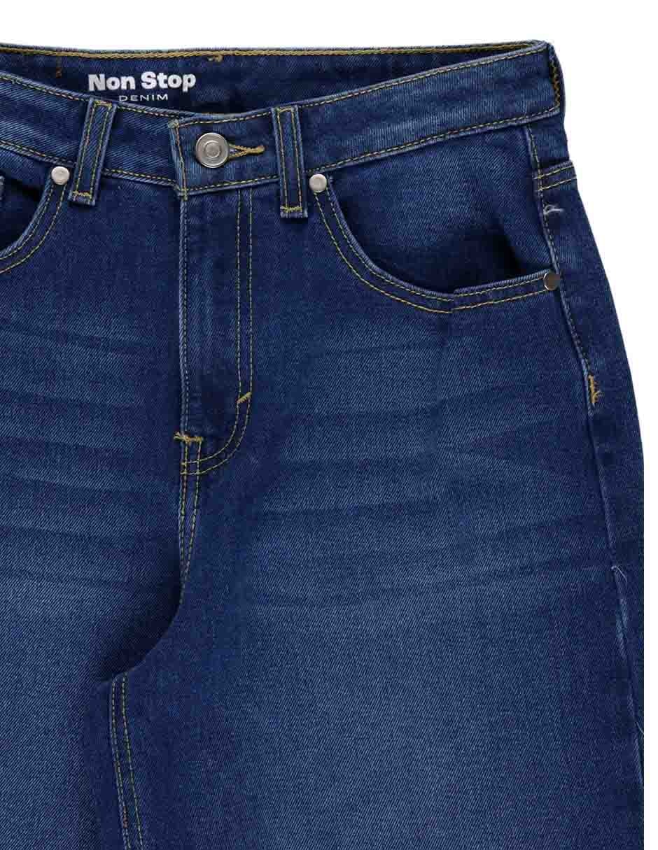 Jeans relaxed straight cintura media Non Stop para mujer