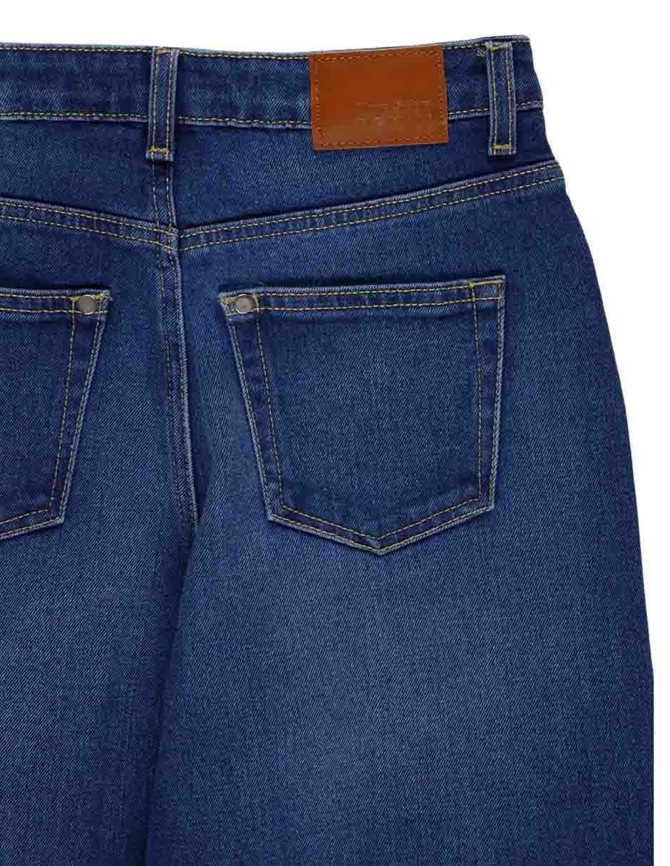 Jeans relaxed straight cintura media Non Stop para mujer