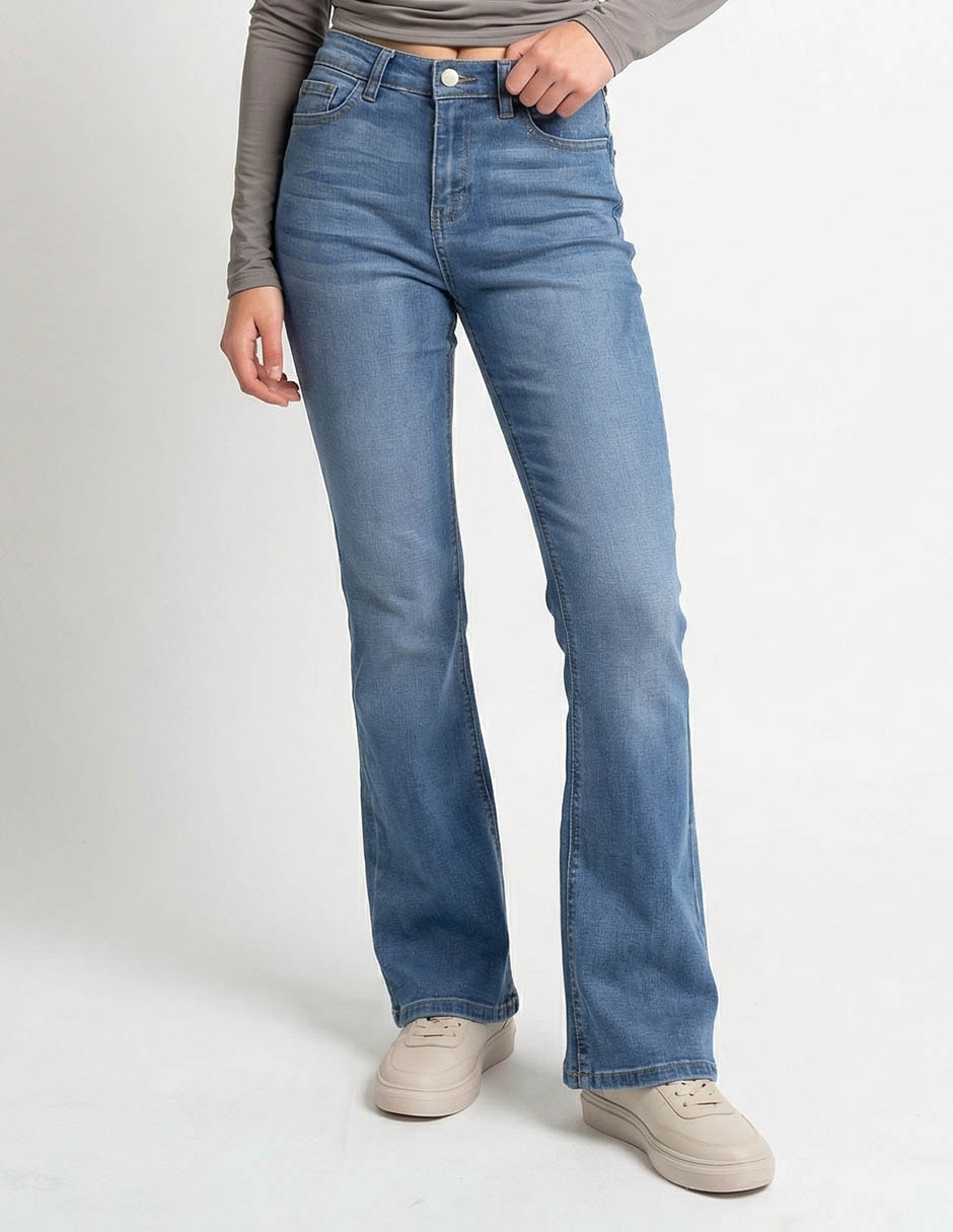 Jeans flare cintura baja para mujer Jeans flare cintura baja para mujer