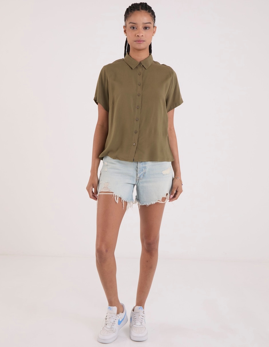 Blusa manga corta para mujer 3