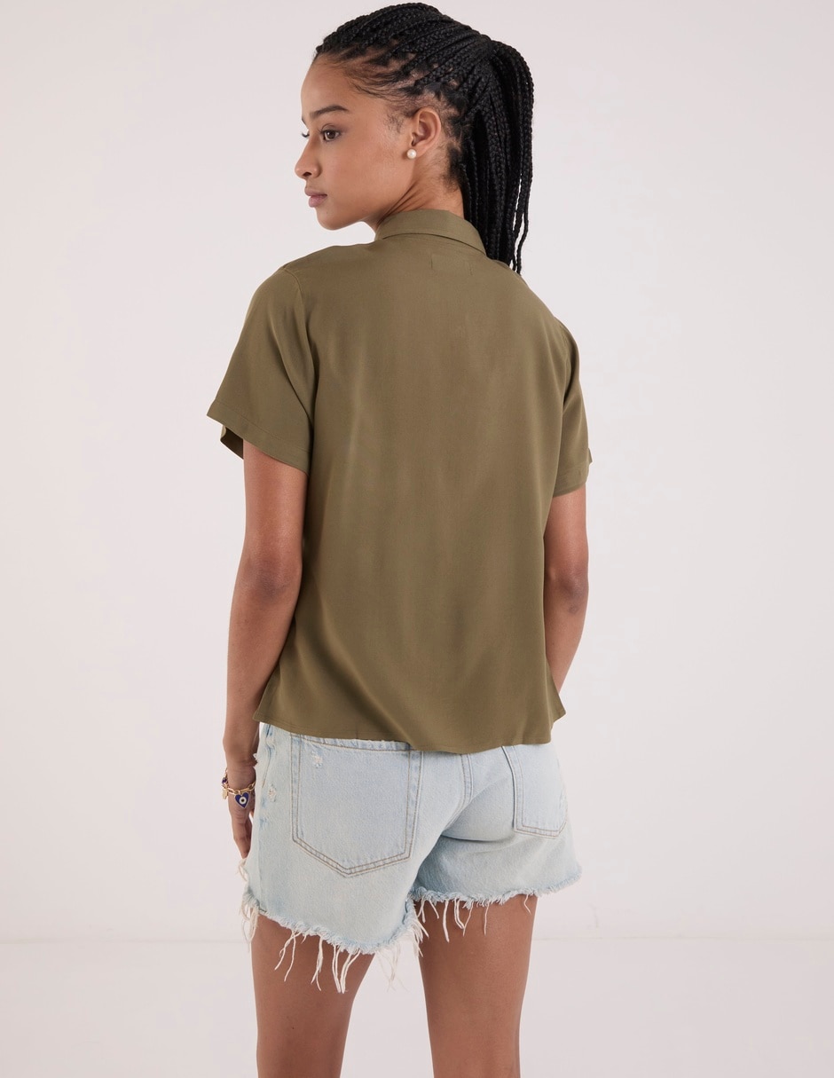 Blusa manga corta para mujer 6