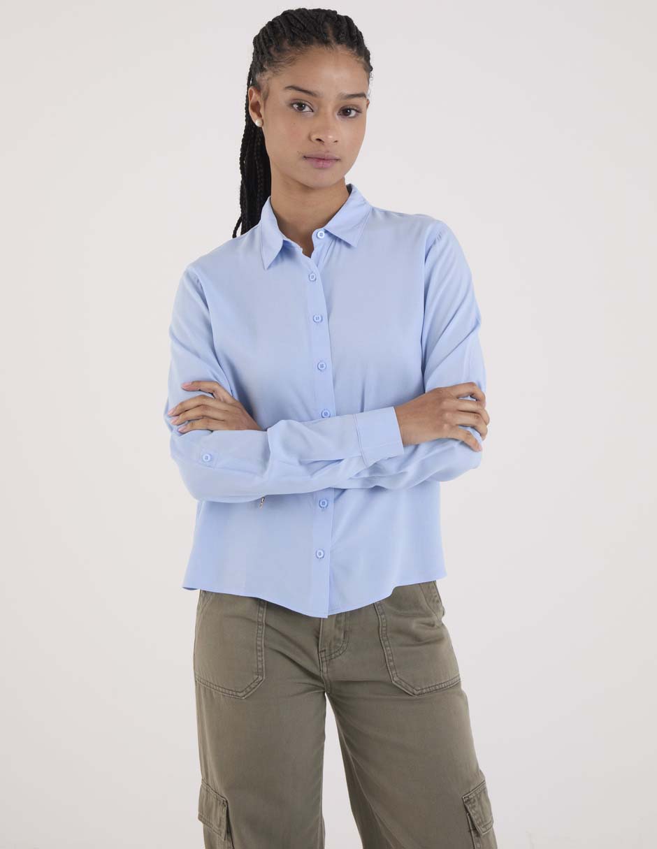 Blusa manga larga para mujer