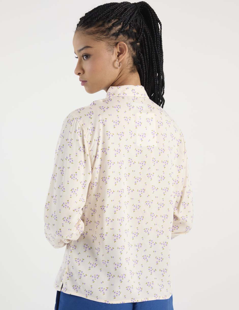 Blusa camisera manga larga para mujer 6