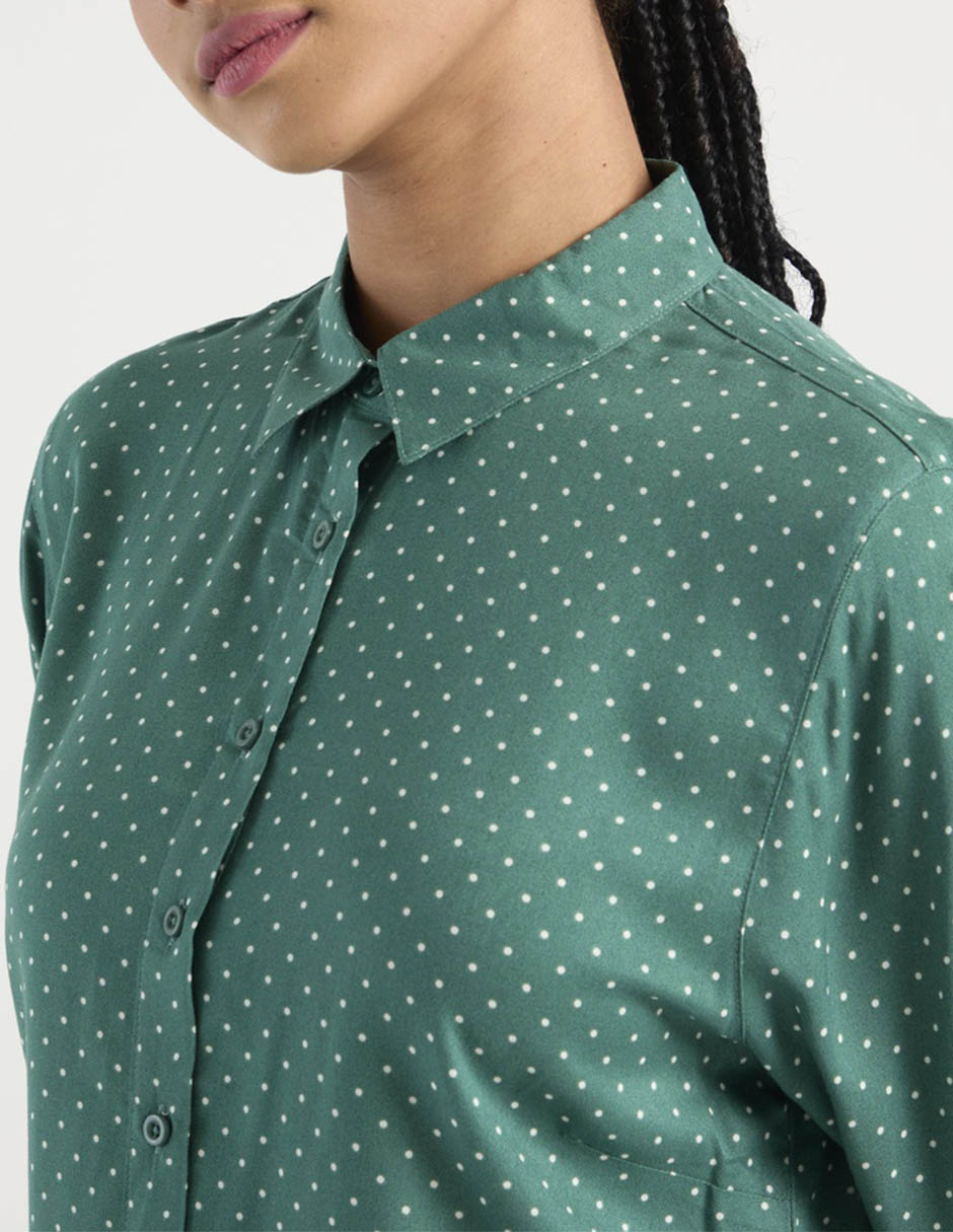 Blusa camisera manga larga para mujer 4