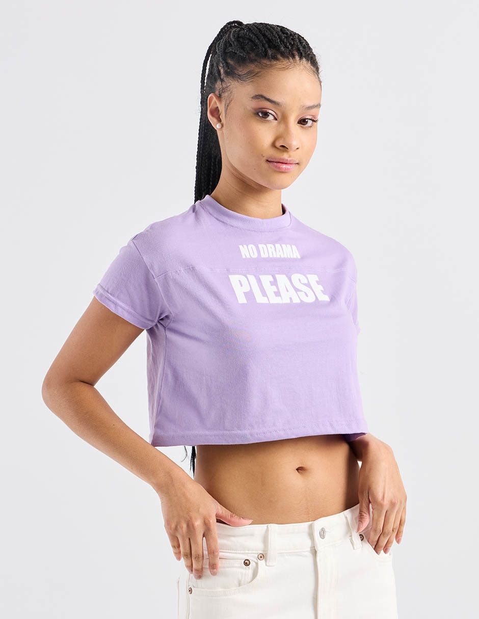 Playera manga corta cuello redondo para mujer 2
