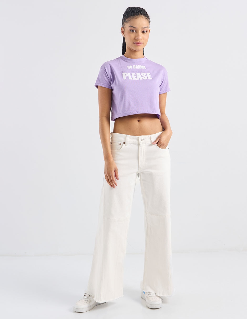 Playera manga corta cuello redondo para mujer 3